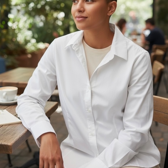 COLDWATER CREEK Button Up Shirt Long Sleeve White - Picture 1 of 8